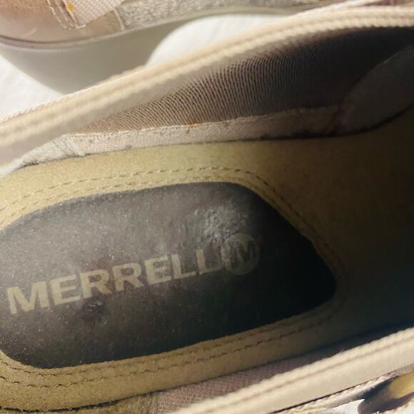 Merrell Evera Rush Aluminum Green Gray Heeled Ankle Chelsea Bootie‎ 9 Y2K - Picture 8 of 9